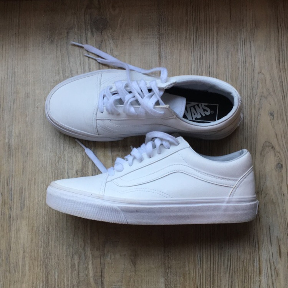 white old skool vans